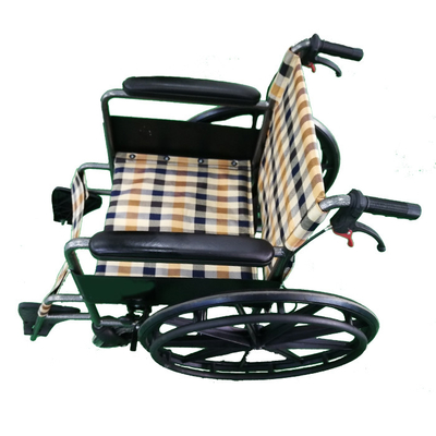 Durable High Quality Manual Wheelchair Rehabilitation Therapy Supplies 8" Front Caster,24" Rear Mag Wheel Steel Tubing 1