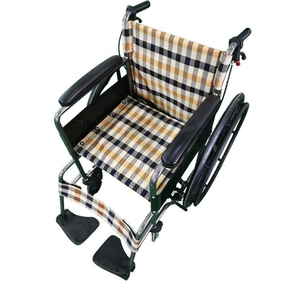 Durable High Quality Manual Wheelchair Rehabilitation Therapy Supplies 8" Front Caster,24" Rear Mag Wheel Steel Tubing 1