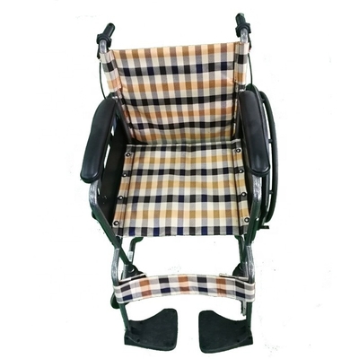 Durable High Quality Manual Wheelchair Rehabilitation Therapy Supplies 8" Front Caster,24" Rear Mag Wheel Steel Tubing 1