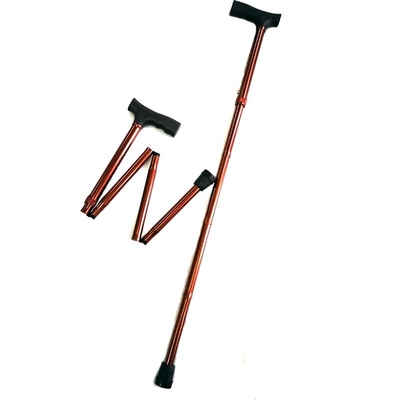 Adjustable height folding walking cane stick Crutches Anti-Slip for Elderly  OEM Medline