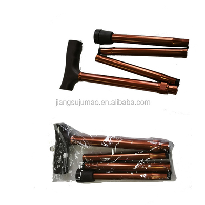 Adjustable height folding walking cane stick Crutches Anti-Slip for Elderly  OEM Medline