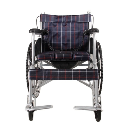 Class I Plaid Wheel Chair Manual Wheelchair ISO13485