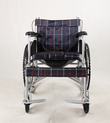 Class I Plaid Wheel Chair Manual Wheelchair ISO13485