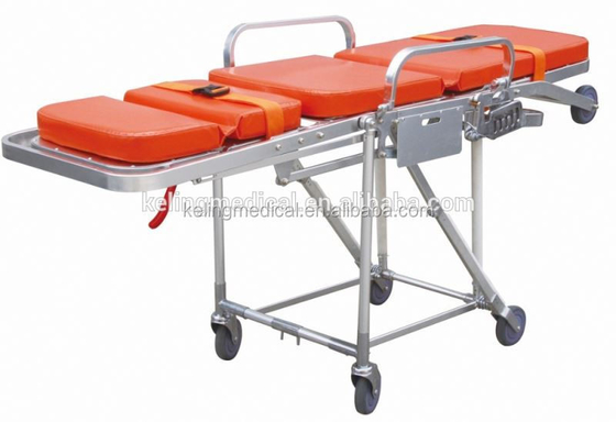 Aluminum paramedic folding stretcher emergency patient stretcher trolley stair stretcher for ambulance