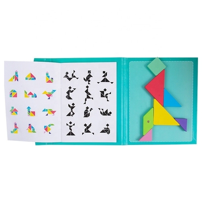 Jigsaw Puzzle Baby Developmental Toys Wooden Tangram Magnetic Puzzle Toys