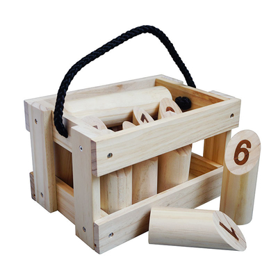 Wooden Set Early Childhood Development Toys Garden Bowling Incline Blocks