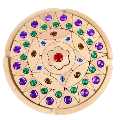 Creative Rainbow Building Blocks Mandala Diamond Wisdom Assembly Game