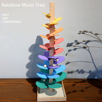 Rainbow Music Tree Early Learning Educational Toys Color Disassembly Ball Tree Game