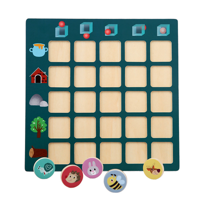 Unisex Children Wooden Puzzle Toys Spatial Thinking Logic Training Orientation Game