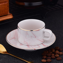 80ml Set Of 6 Nordic Marble Coffee Mugs Ceramic Tea Cups