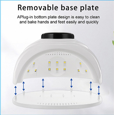 Manicure 42 LED Hand Hold Removable Base Plate UV LED Nail Lamp With Stand
