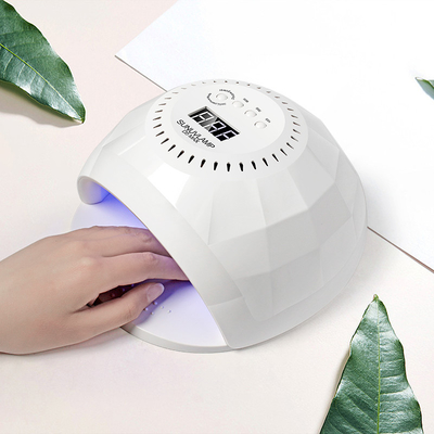 Diamond Shape Dual Light Source 120W Nail Gel Polish Dryer For Manicure