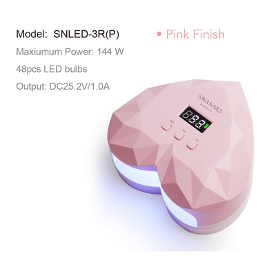 Smart Heart Shape Dual Light Source 96w Professional Gel Nail Dryer UV LED