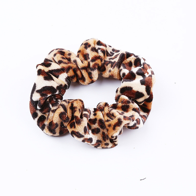 Christmas Flannel Hair Tress Velvet Hair Accessories Set Leopard Hair Tie Scrunchies