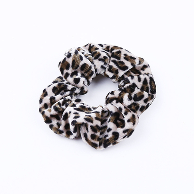 Christmas Flannel Hair Tress Velvet Hair Accessories Set Leopard Hair Tie Scrunchies