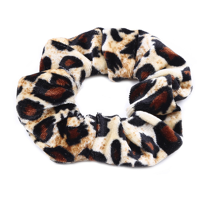 Christmas Flannel Hair Tress Velvet Hair Accessories Set Leopard Hair Tie Scrunchies