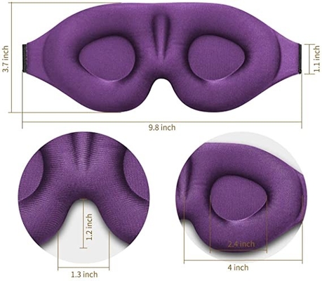 Elastic Headband Lightweight Silk Fabric 3D Memory Foam Sleeping Silk Eye Mask