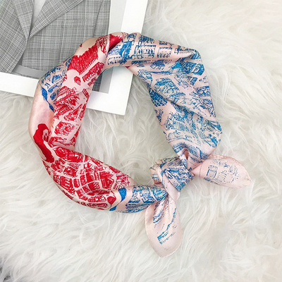 Spring New Silk Thin Women'S Scarf Lightweight Silk Fabric Korean Style