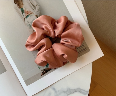 Women Silk Hair Scrunchies Custom Logo Silk Scrunchies Hair Acacessory