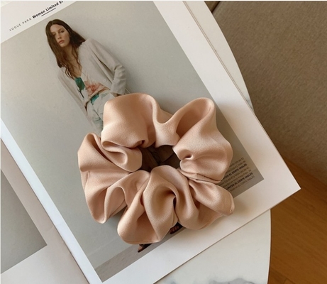 Women Silk Hair Scrunchies Custom Logo Silk Scrunchies Hair Acacessory