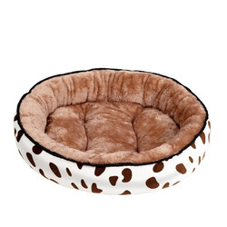 Short Warm Soft Plush Cat Small Pet Bed Cushion Dog Round Bed