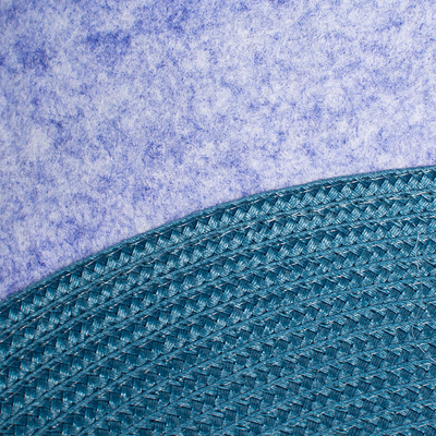 Felt Purple Pet Bed Cushion Luxury Round Modern Felt Cat Pot Bed Mats 52x12cm
