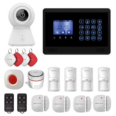 4G Alarm Homesafe Security System Wifi Gateway Alarm System With IP Camera 1080P