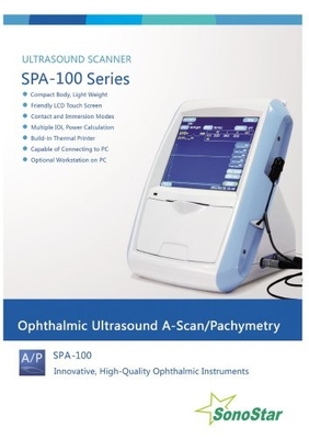 SPA-100 Ophthalmic A-Scan/Pachymeter Ultrasound Scanner