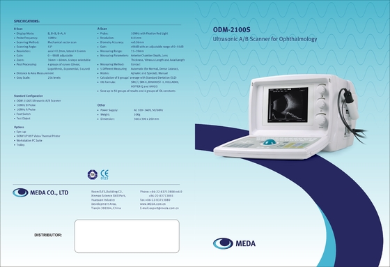 ODM-2100S Low price stable quality Opthalmology Ultrasonic A/B Scanner with ISO, CE