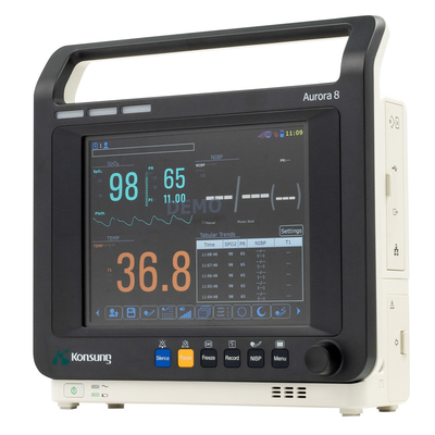 Ambulance Nurse Vital Sign Monitor With SPO2 NIBP 8 Inch Screen
