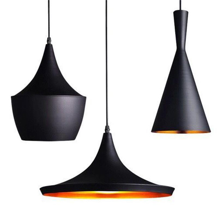 pendant lamps Black Color Art aluminum Cafe Bar Industrial Creative Retro Chandelier Pendant Light