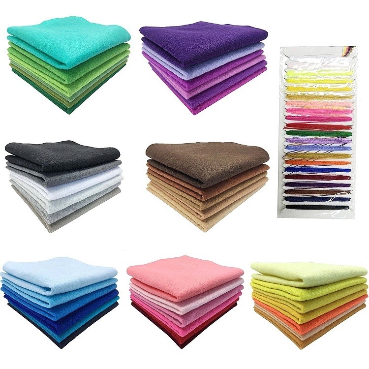 Color Non Woven Polyester Felt Fabric Roll 10 - 200gsm
