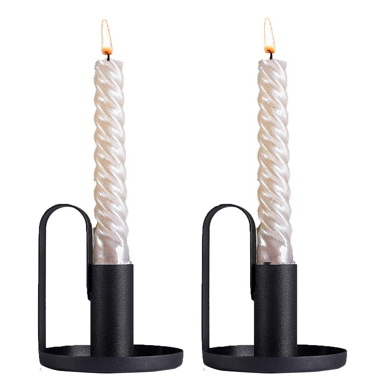 Wholesale Metallic Candle Holder Simple Luxury Candle Light Stand Exquisite Shape Wedding Candlesticks