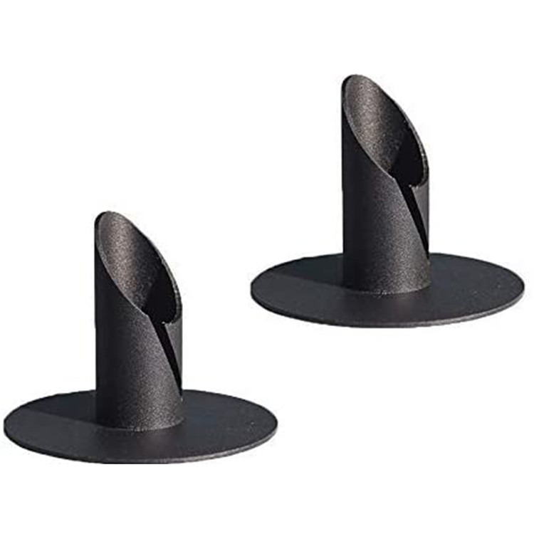 High Quality Material Black Candle Holder Decoration Metal Candle Holder