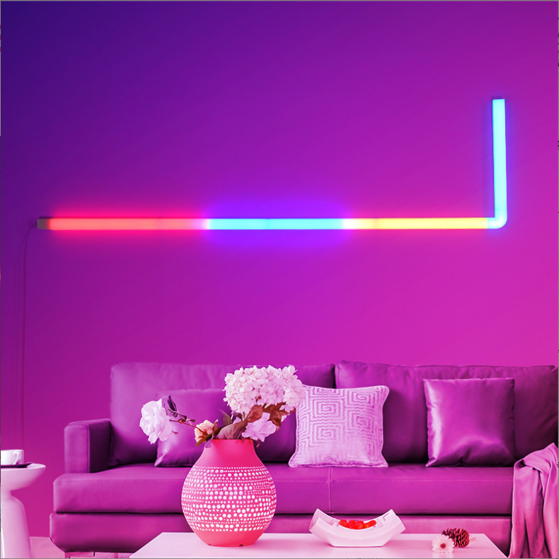 TV Background Led Indoor Home Decor RGB App Remote Google Alexa  Control Combination Modern Smart Plug In Sconce Wall La