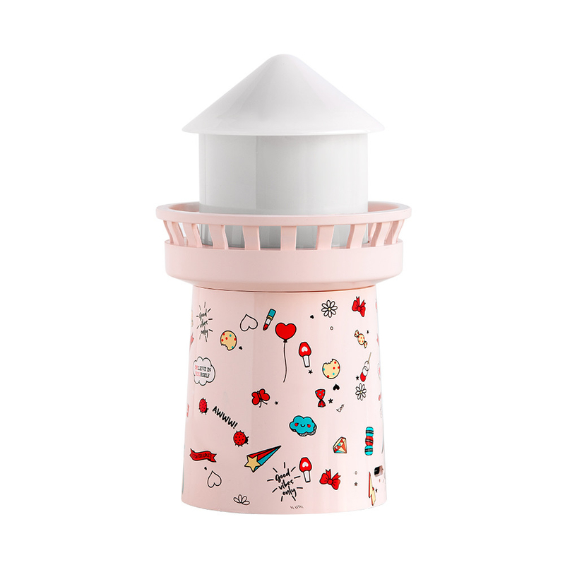 2022 Creative Gift 360 degree Rotating Watchtower Projection lamp 1500mAh Rechargeable sleeping Night Light Music Box Fo