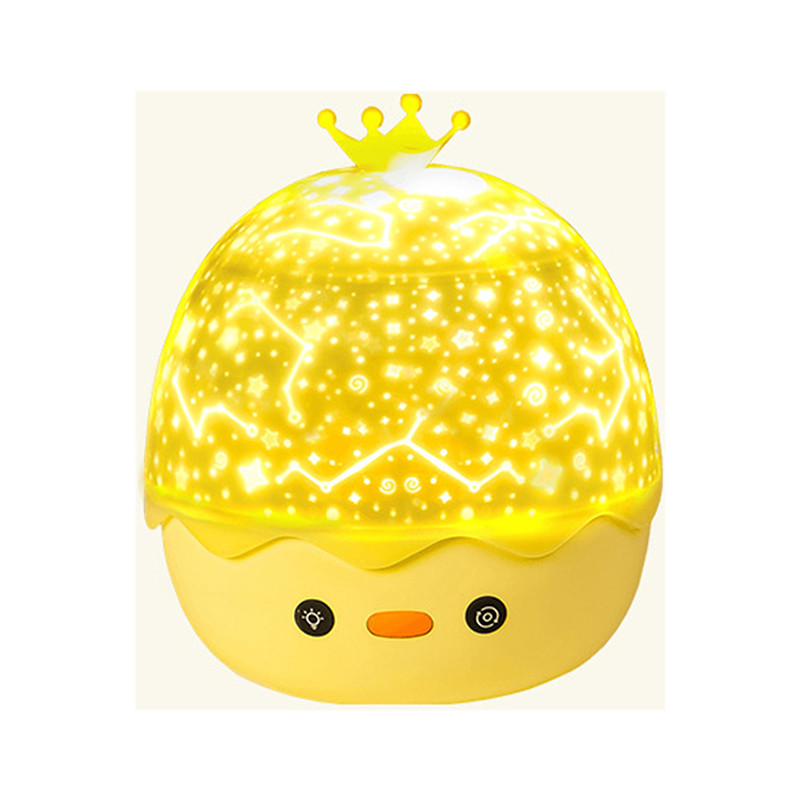 New Crown Duck projection Night Light  Colorful Rotate Music box Projector With Remote control For Kids Holiday Decor Gi