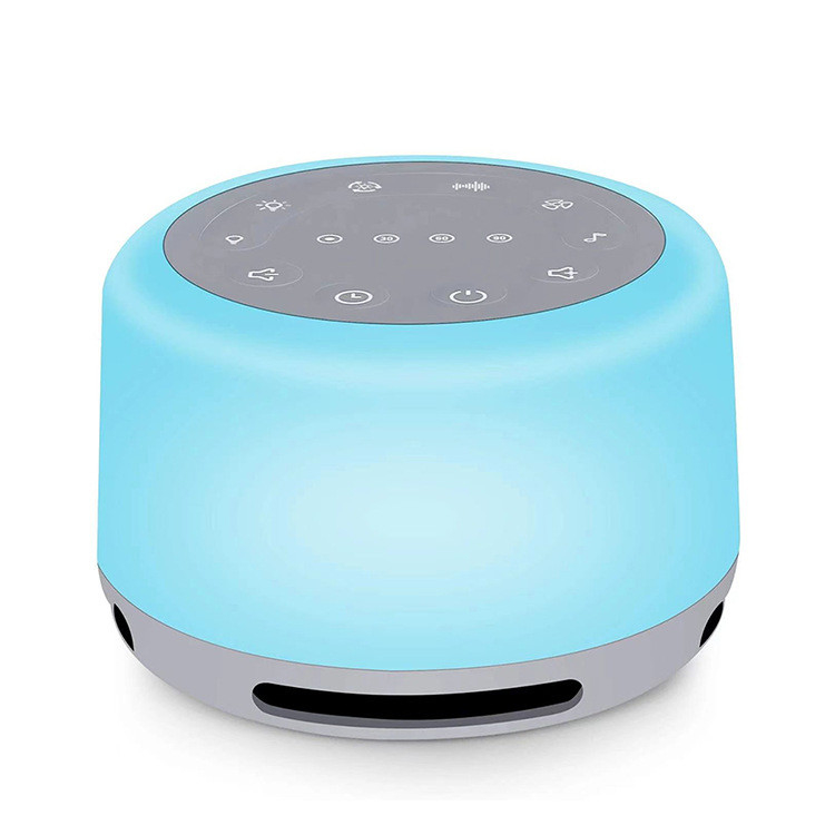 White Noise Sleep Machine With 24 HIFI Soothing Sounds Color Night Light Rechargeable Portable Sleep Machine For Baby Ad