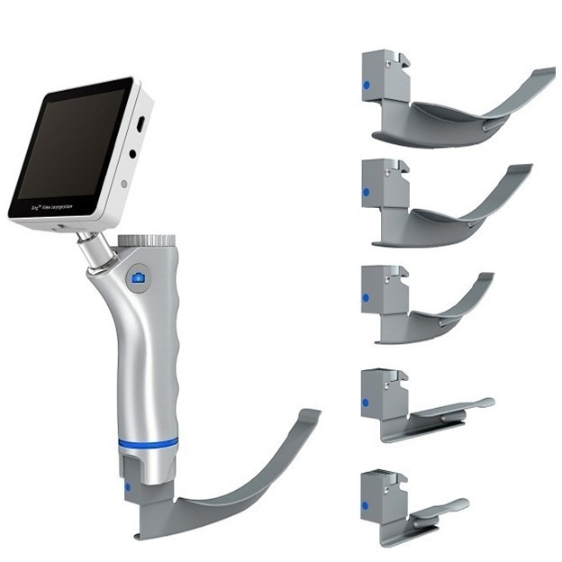 Video Laryngoscope Medical Device Equipment With Reusable Blade 304 Stainless Steel