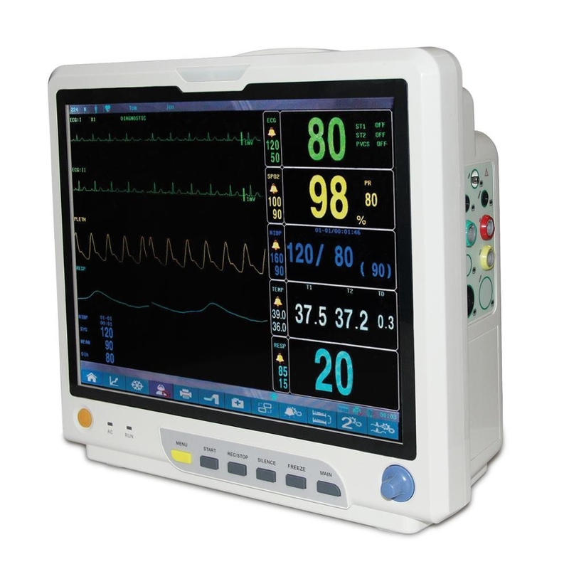 15" Color Large Screen Multiparameter Patient Monitor Class II
