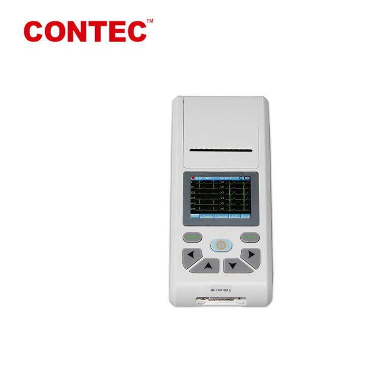 Touch Screen Physical Examination Instruments Hand Held 3 Channel Ecg Machine