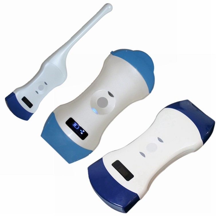 New technology ultrasound double head wireless ultrasound probe PU62 color doppler function