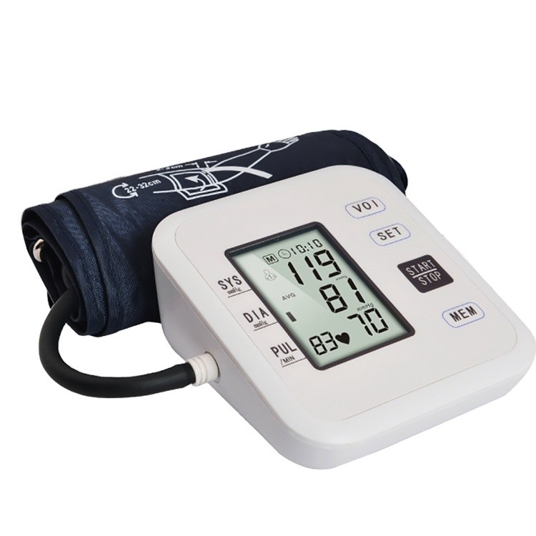 Digital Large LCD Display digital arm blood pressure monitor 24 hour blood pressure monitor automatic sphygmomanometer