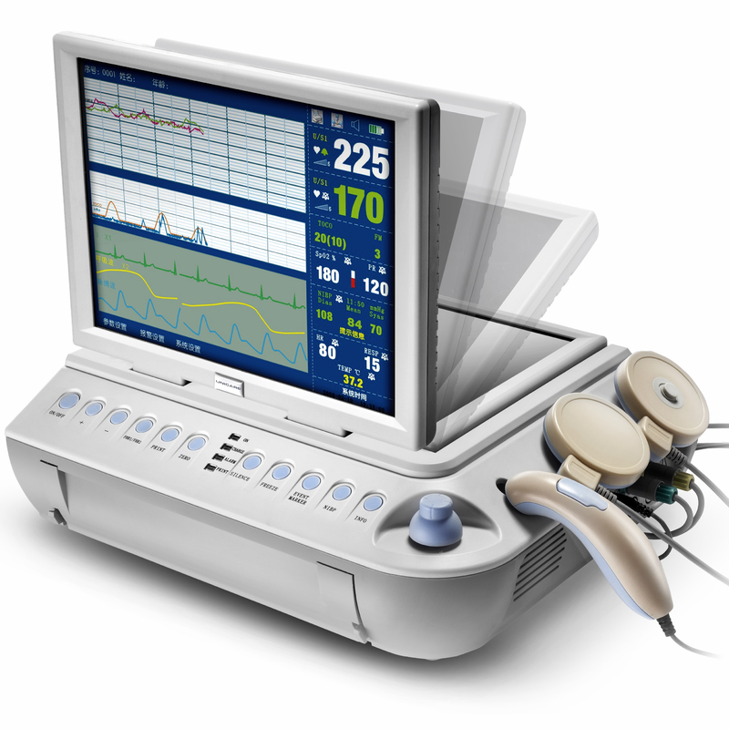 ctg machine maternal and fetal doppler monitor for TOCO,FHR,FM DM002