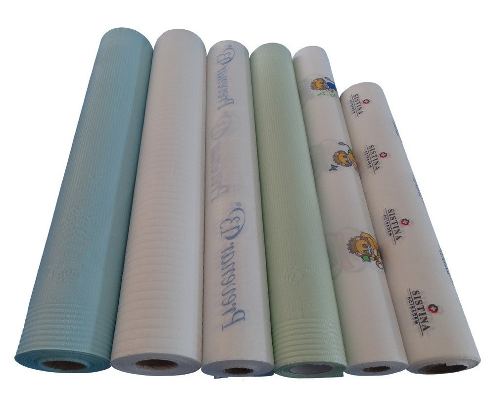 Factory price for the tissue paper +pe film examination table massage bed cover
